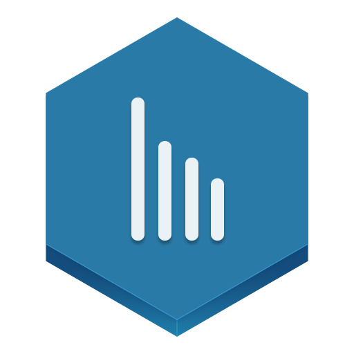 Stats Icon Hex Iconset