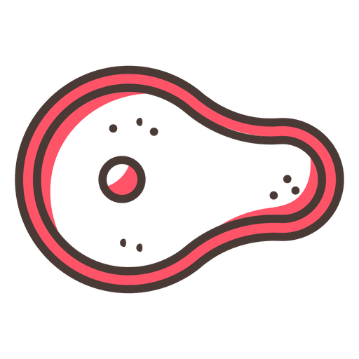 Steak Tasty Stroke Icon