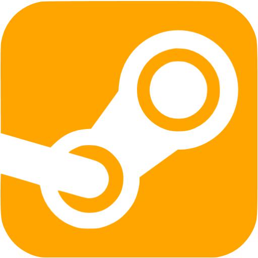 Orange Steam Icon