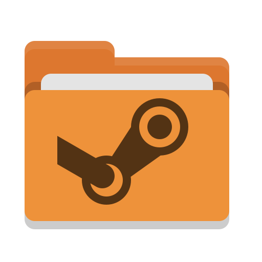 Folder, Orange, Steam Icon Free Of Papirus Places