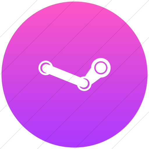 Flat Circle White On Ios Pink Gradient Foundation