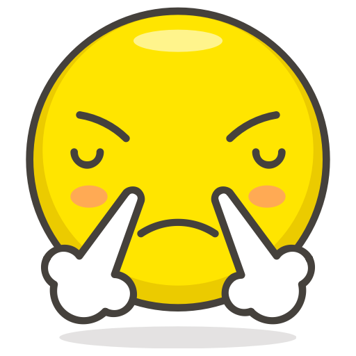 Face, From, Nose, Steam, With Icon