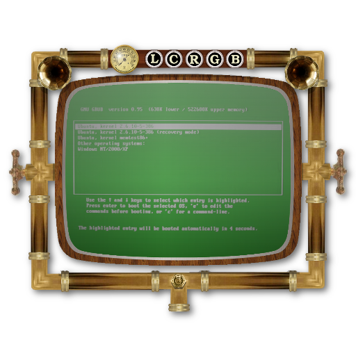 Steampunk Monitor And Computer Icons