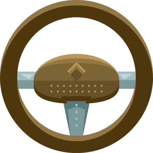 Car, Transportation, Steering Wheel Icon