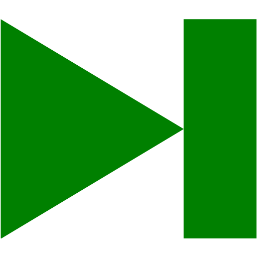 Green Media Step Forward Icon