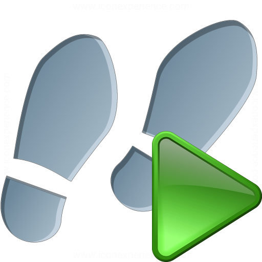 Iconexperience V Collection Step Run Icon