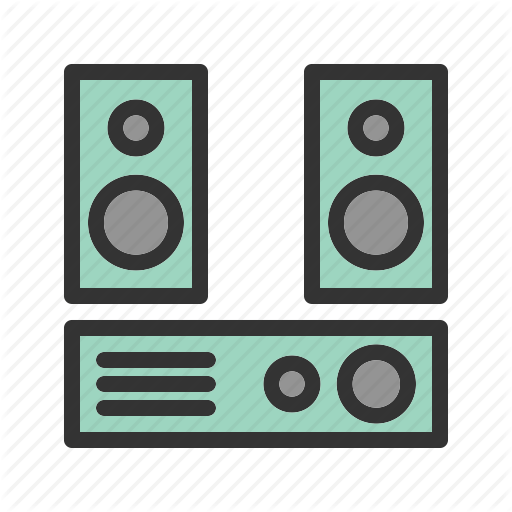 Audio, Music, Sound, Speaker, Stereo, System Icon