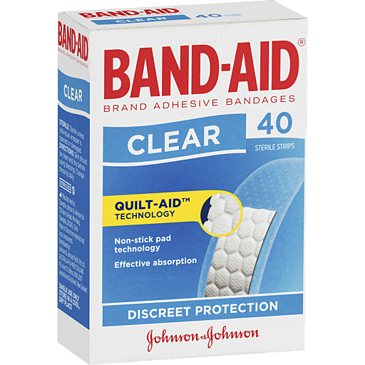 Johnson Johnson Band Aid Clear Sterile Strips