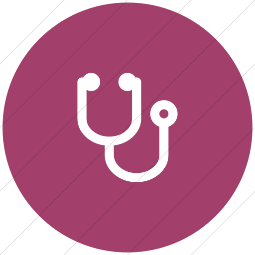 Flat Circle White On Pink Bootstrap Font Awesome