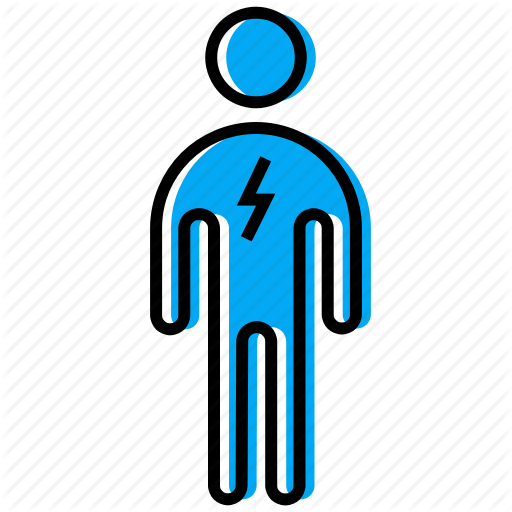 Figure, Lightning, Man, Stick, Stickman Icon