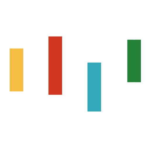 Stock Chart, Schedule, Diagram, Black Background Icon