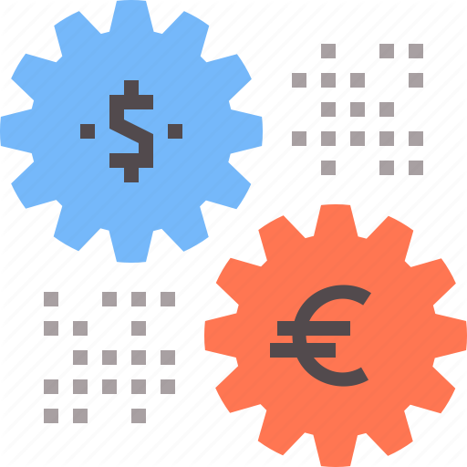 Dollar, Euro, Exchange, Market, Stock Icon