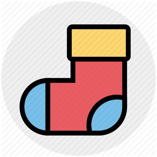 Christmas Stocking, Decoration, Easter, Gift, Santa, Sock Icon