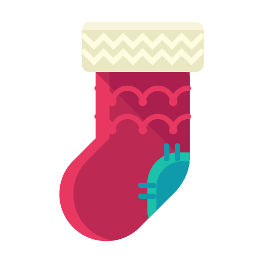 Christmas, Clothes, Clothing, Sock, Fashion, Stocking Icon
