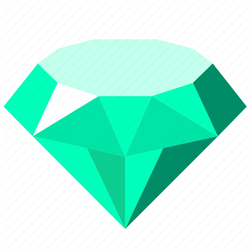 Diamond, Emerald, Jewelry, Luxury, Stone Icon