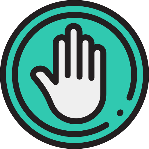 Hand Gesture Stop Png Icon