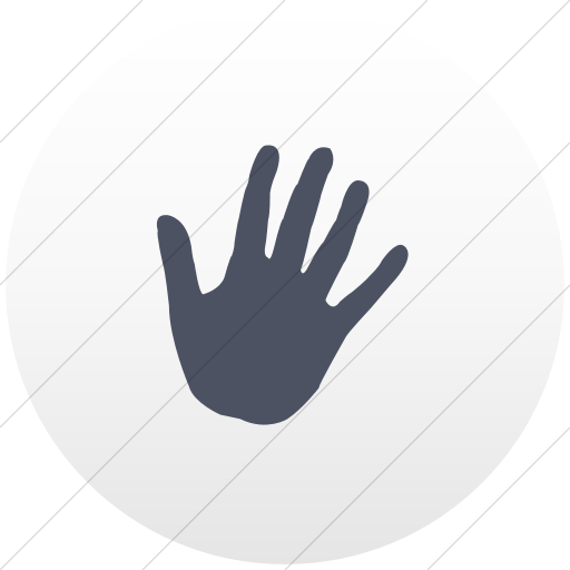 Flat Circle Blue Gray On White Gradient Classica Stop