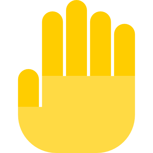 Wait, Stop, Hand, Open Hand, Gestures, Finger Icon
