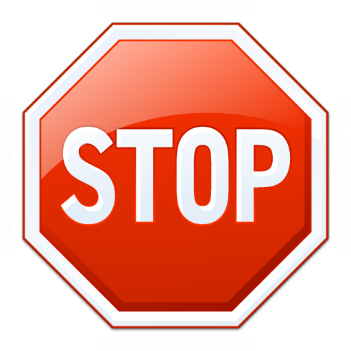 Iconexperience V Collection Sign Stop Icon