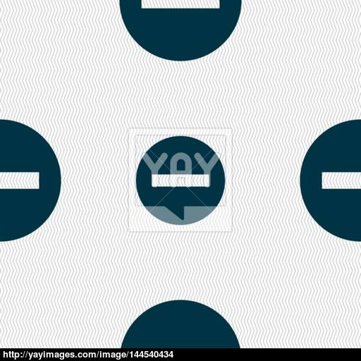 Stop Sign Icon Prohibition Symbol No Sign Seamless Abstract
