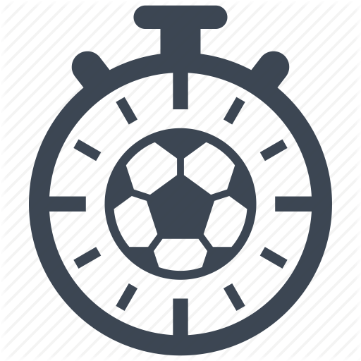 Soccer, Stopwatch, Timer, Training Icon