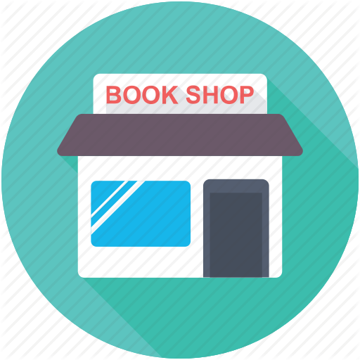 Book Shop, Book Store, Bookselling, Bookstall, Stationery Shop Icon
