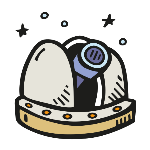 Space, Observatory Icon Free Of Space Hand Drawn Color