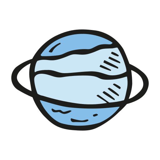 Uranus Icon Free Of Space Hand Drawn Color
