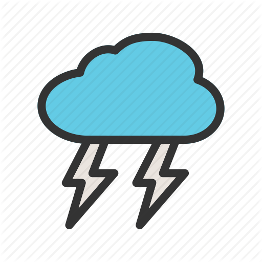 Lightning, Rain, Sky, Storm, Stormy, Thunderstorm, Weather Icon