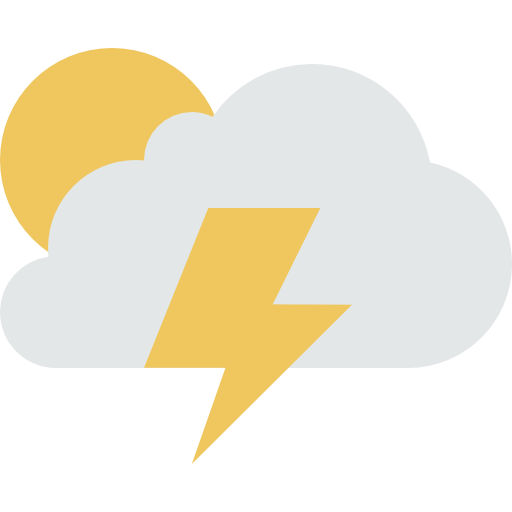 Lightning, Cloud, Stormy, Sky, Storm, Weather Icon