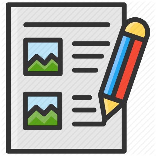 Art, Design, Multimedia, Storyboard, Writing Icon