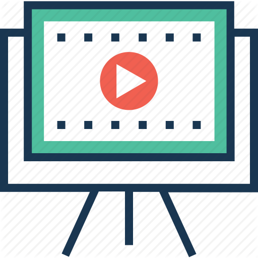 Easel Board, Lecture, Seminar, Storyboard, Video Icon