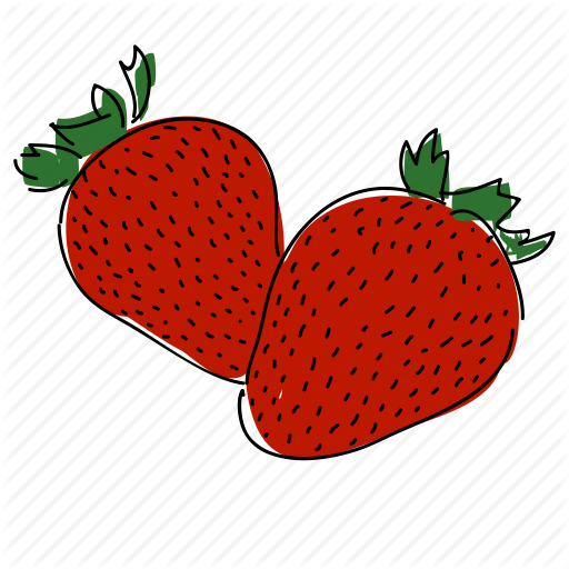 Farm, Food, Fruit, Hand Drawn, Red, Strawberries, Strawberry Icon