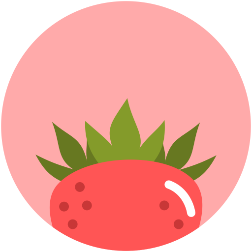 Strawberry Icon Minimal Fruit Iconset Alex T