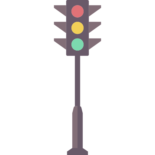 Road Sign, Traffic Light, Light, Stop Signal, Buildings, Stop