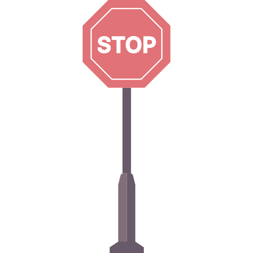 Stopping, Signaling, Stop, Circulation, Signs, Traffic Sign Icon