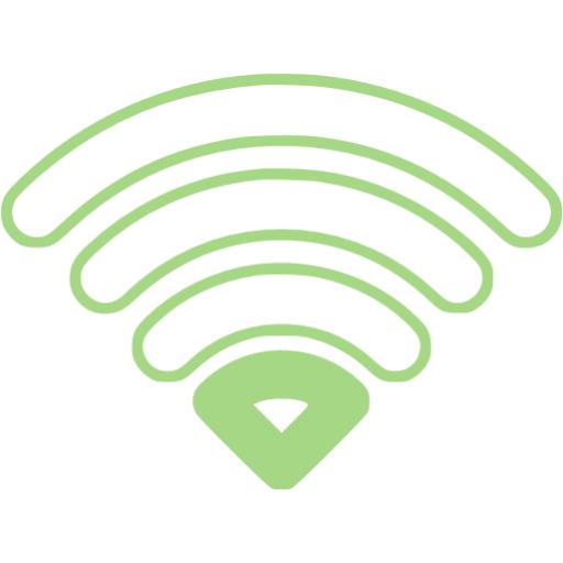 Guacamole Green Wifi Bar Icon