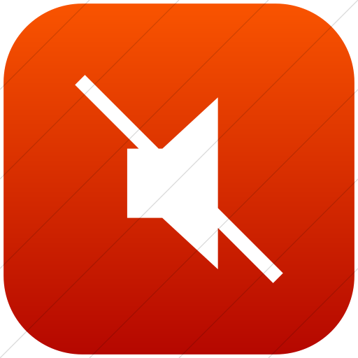 Flat Rounded Square White On Red Gradient Classica