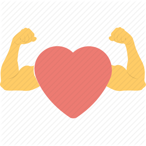 Fitness, Healthy, Heart, Muscle, Strong Icon