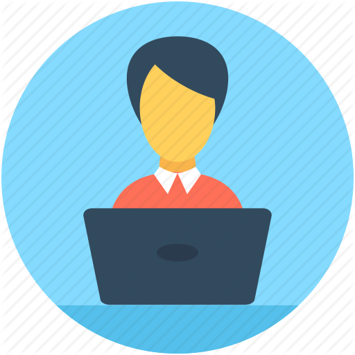 Distance Learning, E Learning, Laptop, Pupil, Student Icon