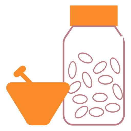 Mortar Pestle Medicine Line Style Icon