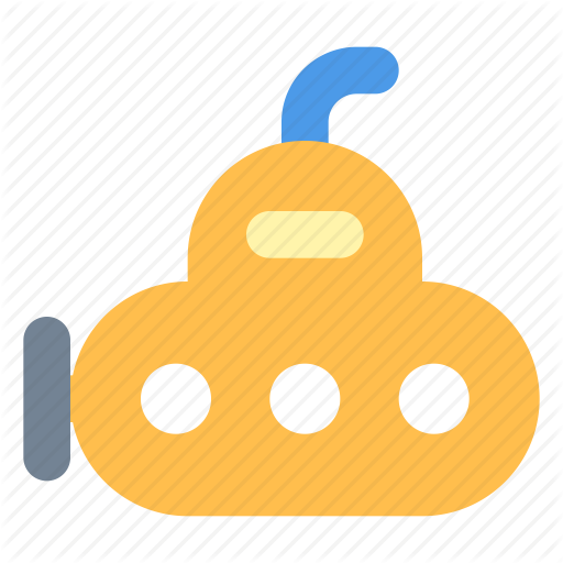 Bathyscaph, Submarine, Yellow Icon