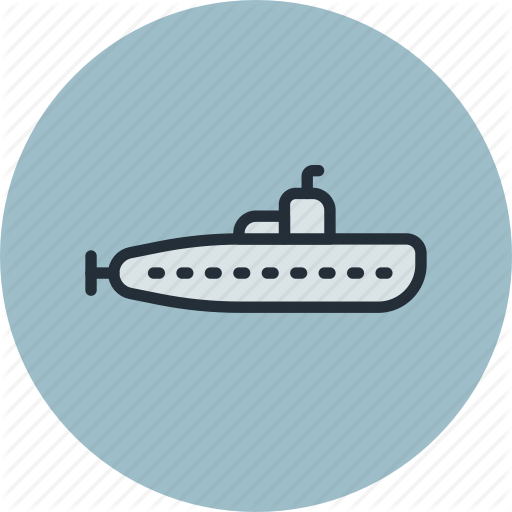 Boat, Military, Submarine, Underwater Icon