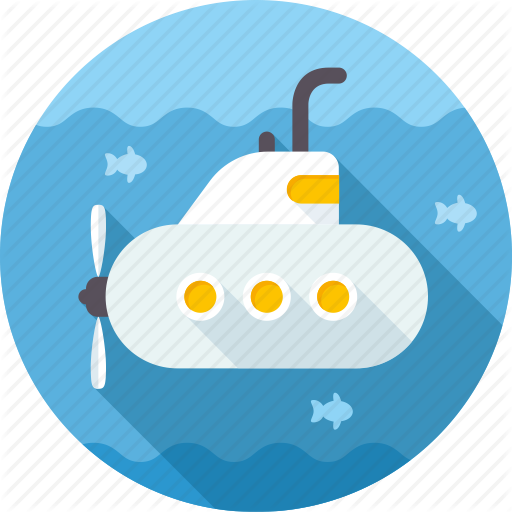 Boat, Ocean, Ship, Submarine, Underwater, Vessel Icon