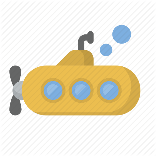 Deep, Dive, Explore, Ocean, Sea, Submarine, Yellow Icon