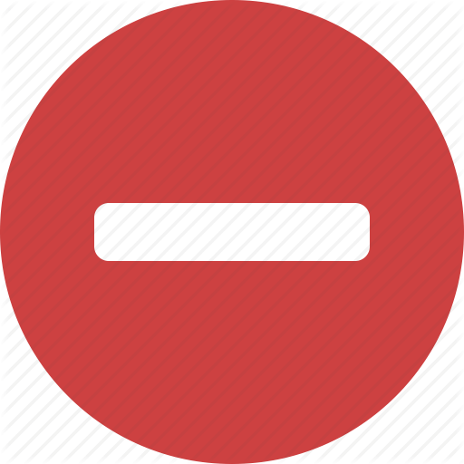 Circle, Deduct, Delete, Minus, Red, Remove, Subtract Icon