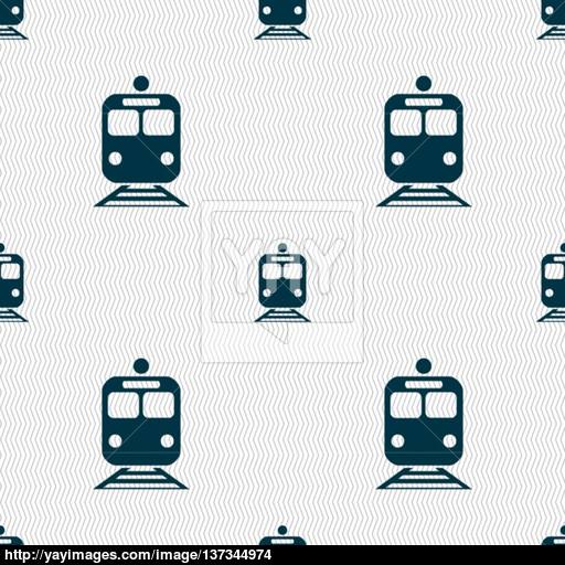 Tran Sign Seamless Pattern With Geometric Texture Vector
