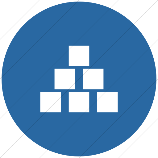 Flat Circle White On Blue Ocha Humanitarians Food Nfi