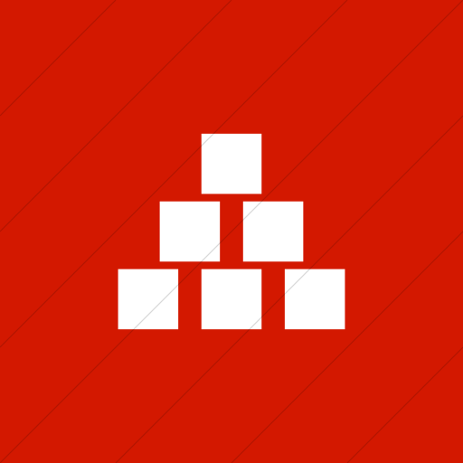 Flat Square White On Red Ocha Humanitarians Food Nfi