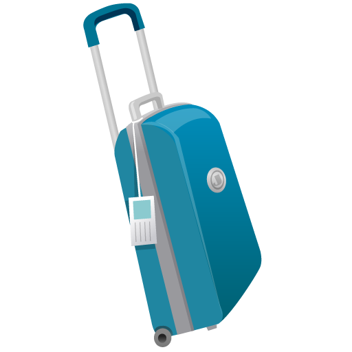 Suitcase Icon Summer Blue Iconset Dapino